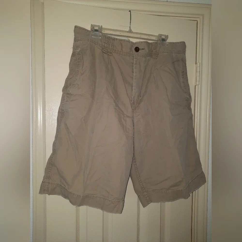 AMERICAN EAGLE WALK SHORTS 36 PREPPY KHAKI BROWN SUMMER SCHOOL  FALL UNIVERSITY